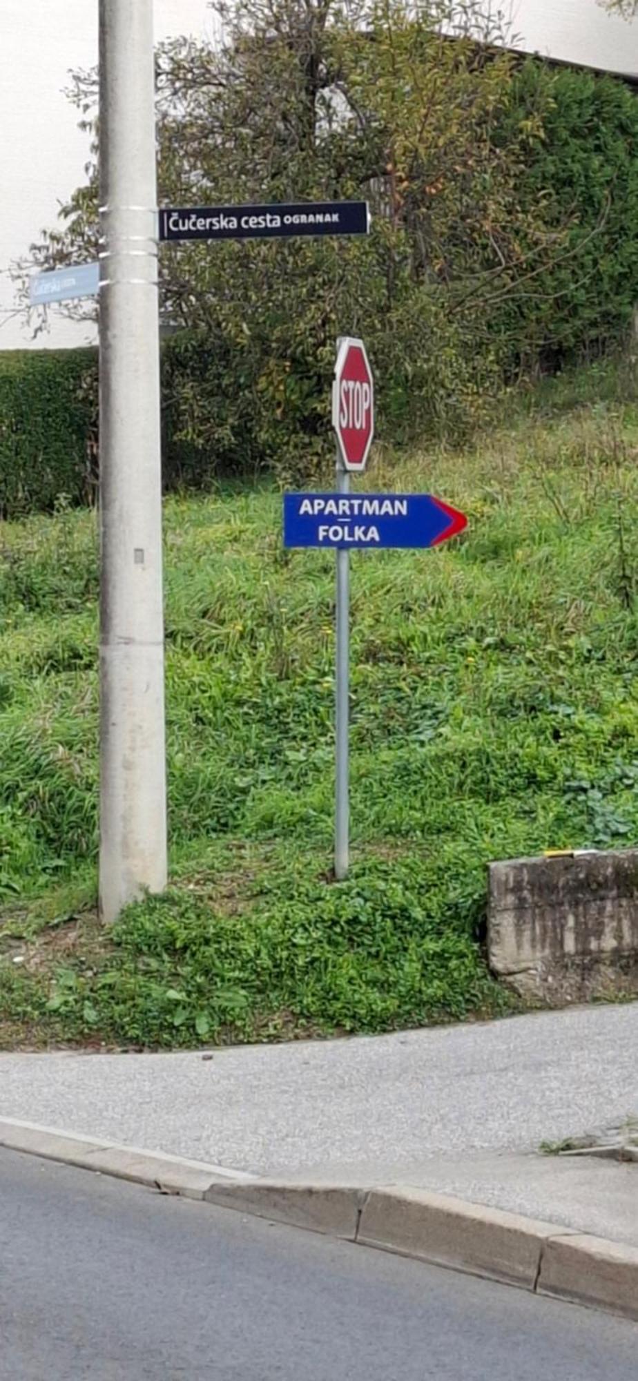 Apartman Folka Free Parking Zagreb Dış mekan fotoğraf